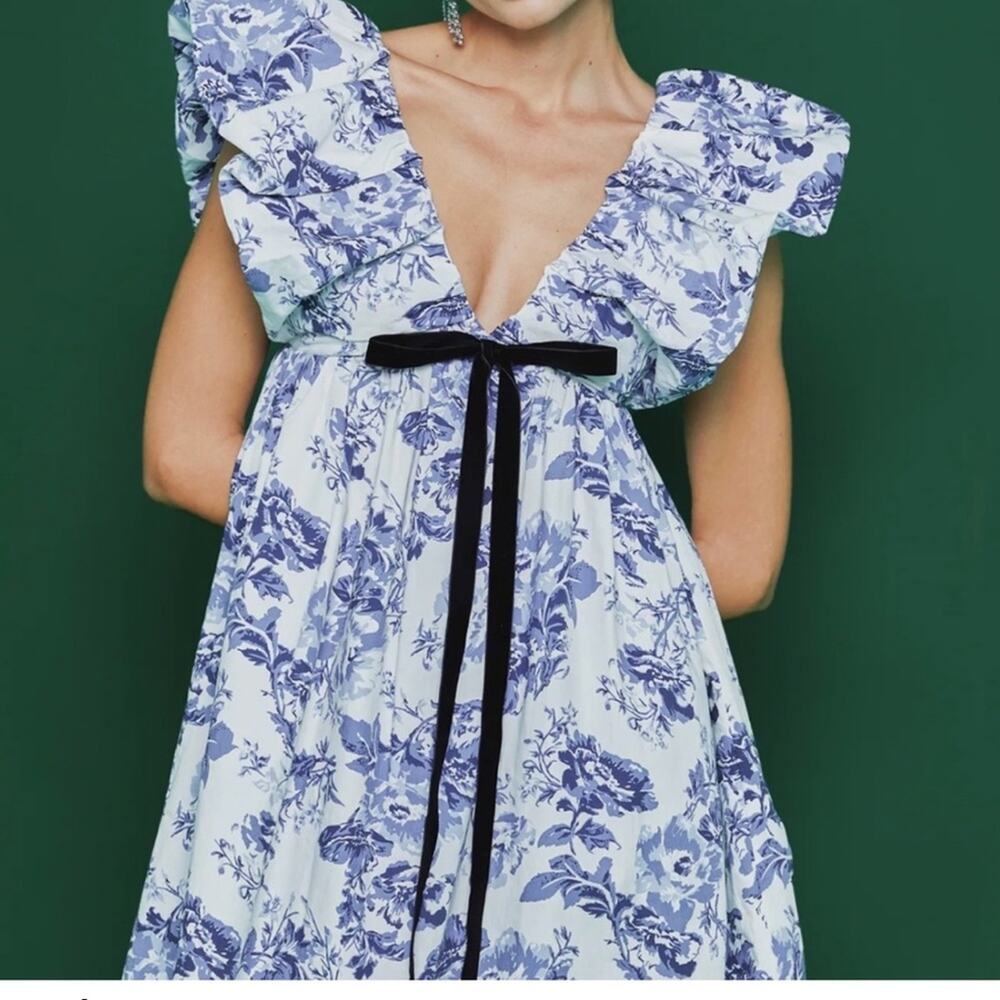 o.p.t. Didi Dress Blue Size Medium NWT